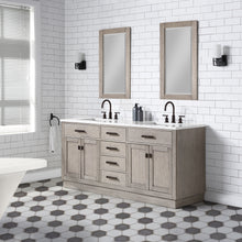 Load image into Gallery viewer, Water Creation Chestnut 72&quot; Double Bathroom Vanity in Grey Oak- Water Creation