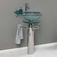 Load image into Gallery viewer, Fresca Ovale 24&quot; Modern Glass Bathroom Pedestal- Fresca