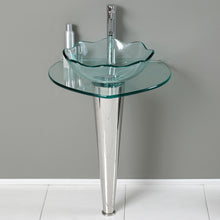 Load image into Gallery viewer, Fresca Netto 24&quot; Modern Glass Bathroom Pedestal- Fresca