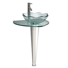 Load image into Gallery viewer, Fresca Netto 24&quot; Modern Glass Bathroom Pedestal- Fresca