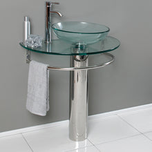Load image into Gallery viewer, Fresca Attrazione 30&quot; Modern Glass Bathroom Pedestal- Fresca