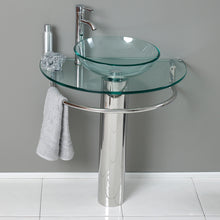 Load image into Gallery viewer, Fresca Attrazione 30&quot; Modern Glass Bathroom Pedestal- Fresca
