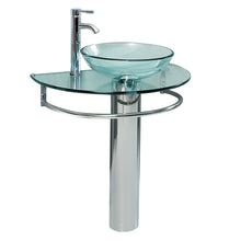 Load image into Gallery viewer, Fresca Attrazione 30&quot; Modern Glass Bathroom Pedestal- Fresca
