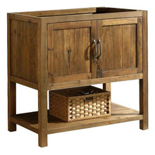 Load image into Gallery viewer, Austin 36&quot; Bathroom Vanity Base Built With Reclaimed Wood in Walnut Finish- Design Element Bath Kitchen