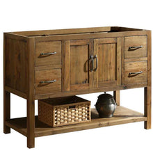 Load image into Gallery viewer, Austin 48&quot; Bathroom Vanity Base Constructed in Reclaimed Wood Walnut- Design Element Bath Kitchen
