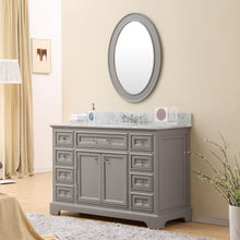 Load image into Gallery viewer, Water Creation 48 Inch Pure White Single Sink Bathroom Vanity With Matching Framed Mirror From The Derby Collection- Water Creation