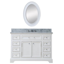 Load image into Gallery viewer, Water Creation 48 Inch Cashmere Grey Single Sink Bathroom Vanity With Matching Framed Mirror And Faucet From The Derby Collection- Water Creation