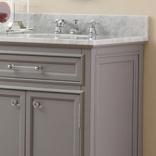 Load image into Gallery viewer, Water Creation 72 Inch Cashmere Grey Double Sink Bathroom Vanity With Matching Framed Mirrors From The Derby Collection- Water Creation