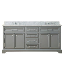Load image into Gallery viewer, Water Creation 72 Inch Cashmere Grey Double Sink Bathroom Vanity From The Derby Collection- Water Creation
