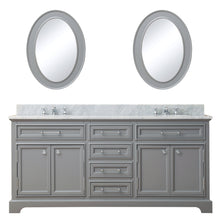 Load image into Gallery viewer, Water Creation 72 Inch Pure White Double Sink Bathroom Vanity From The Derby Collection- Water Creation