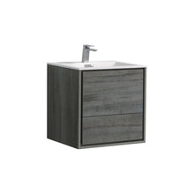 Load image into Gallery viewer, Kubebath DeLusso 24&quot; Wall Mount Modern Floating Vanity 