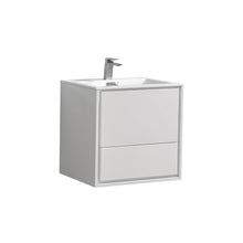 Load image into Gallery viewer, Kubebath DeLusso 24&quot; Wall Mount Modern Floating Vanity- Kubebath