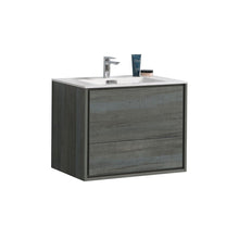Load image into Gallery viewer, Kubebath DeLusso 30&quot; Wall Mount Modern Floating bathroom Vanity