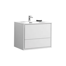 Load image into Gallery viewer, Kubebath DeLusso 30&quot; Modern Wall Mount Floating Bathroom Vanity- Kubebath