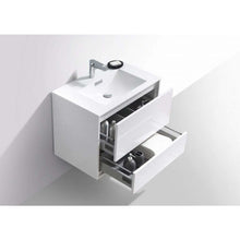 Load image into Gallery viewer, Kubebath DeLusso 30&quot; Wall Mount Modern Floating bathroom Vanity