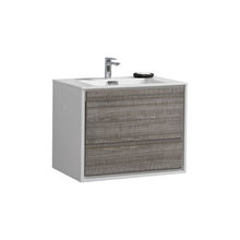 Load image into Gallery viewer, Kubebath DeLusso 30&quot; Modern Wall Mount Floating Bathroom Vanity- Kubebath