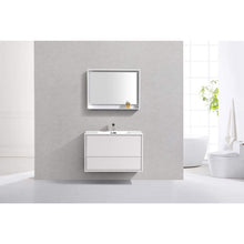 Load image into Gallery viewer, Kubebath DeLusso 36&quot; Wall Mount Floating Bathroom Vanity 
