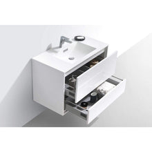 Load image into Gallery viewer, Kubebath DeLusso 36&quot; Wall Mount Floating Bathroom Vanity 