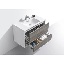 Load image into Gallery viewer, Kubebath DeLusso 36&quot; Wall Mount Floating Bathroom Vanity 