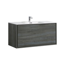 Load image into Gallery viewer, DeLusso 48&quot; Single Sink Wall Mount Modern Bathroom Vanity - Vanity Grace Store