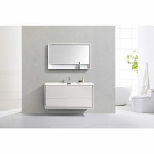Load image into Gallery viewer, DeLusso 48&quot; Single Sink Wall Mount Modern Bathroom Vanity - Vanity Grace Store
