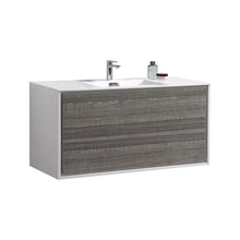 Load image into Gallery viewer, DeLusso 48&quot; Single Sink Wall Mount Modern Bathroom Vanity - Vanity Grace Store