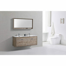 Load image into Gallery viewer, DeLusso 60&quot; Double Sink Wall Mount Modern Bathroom Vanity - Vanity Grace Store
