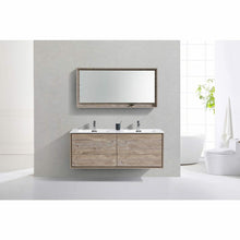 Load image into Gallery viewer, DeLusso 60&quot; Double Sink Wall Mount Modern Bathroom Vanity - Vanity Grace Store