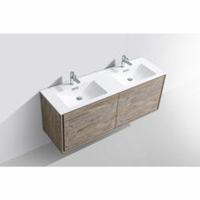 Load image into Gallery viewer, DeLusso 60&quot; Double Sink Wall Mount Modern Bathroom Vanity - Vanity Grace Store