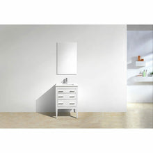 Load image into Gallery viewer, Eiffel High Gloss White Vanity W/ Quartz Counter Top - Vanity Grace Store