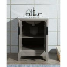 Load image into Gallery viewer, Water Creation Elizabeth 24-Inch Single Sink Carrara White Marble Vanity In Monarch Blue With Matching Mirror(s)- Water Creation