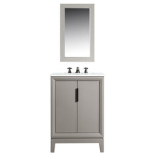 Load image into Gallery viewer, Water Creation Elizabeth 24-Inch Single Sink Carrara White Marble Vanity In Monarch Blue- Water Creation
