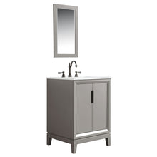Load image into Gallery viewer, Water Creation Elizabeth 24-Inch Single Sink Carrara White Marble Vanity In Monarch Blue With Matching Mirror(s)- Water Creation