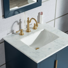 Load image into Gallery viewer, Water Creation Elizabeth 24-Inch Single Sink Carrara White Marble Vanity In Cashmere Grey  With F2-0012-03-TL Lavatory Faucet(s)- Water Creation