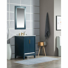 Load image into Gallery viewer, Water Creation Elizabeth 24-Inch Single Sink Carrara White Marble Vanity In Pure White With Matching Mirror(s) and F2-0009-01-BX Lavatory Faucet(s)- Water Creation