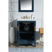 Load image into Gallery viewer, Water Creation Elizabeth 24-Inch Single Sink Carrara White Marble Vanity In Pure White With Matching Mirror(s) and F2-0009-01-BX Lavatory Faucet(s)- Water Creation