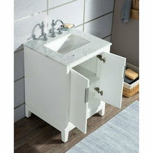 Load image into Gallery viewer, Water Creation Elizabeth 24-Inch Single Sink Carrara White Marble Vanity In Monarch Blue With Matching Mirror(s) and F2-0012-06-TL Lavatory Faucet(s)- Water Creation