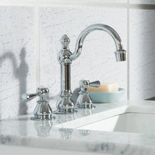 Load image into Gallery viewer, Water Creation Elizabeth 24-Inch Single Sink Carrara White Marble Vanity In Monarch Blue With Matching Mirror(s) and F2-0013-06-FX Lavatory Faucet(s)- Water Creation