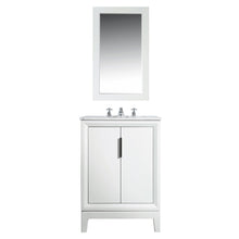 Load image into Gallery viewer, Water Creation Elizabeth 24-Inch Single Sink Carrara White Marble Vanity In Cashmere Grey With Matching Mirror(s) and F2-0012-03-TL Lavatory Faucet(s)- Water Creation