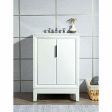 Load image into Gallery viewer, Water Creation Elizabeth 24-Inch Single Sink Carrara White Marble Vanity In Cashmere Grey With Matching Mirror(s) and F2-0012-03-TL Lavatory Faucet(s)- Water Creation