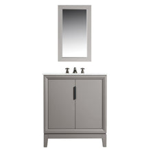 Load image into Gallery viewer, Water Creation Elizabeth 30-Inch Single Sink Carrara White Marble Vanity In Cashmere Grey- Water Creation