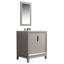 Load image into Gallery viewer, Water Creation Elizabeth 30-Inch Single Sink Carrara White Marble Vanity In Cashmere Grey With Matching Mirror(s)- Water Creation