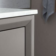 Load image into Gallery viewer, Water Creation Elizabeth 30-Inch Single Sink Carrara White Marble Vanity In Cashmere Grey With Matching Mirror(s) and F2-0009-03-BX Lavatory Faucet(s)- Water Creation