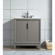 Load image into Gallery viewer, Water Creation Elizabeth 30-Inch Single Sink Carrara White Marble Vanity In Cashmere Grey  With F2-0012-03-TL Lavatory Faucet(s)- Water Creation