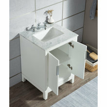 Load image into Gallery viewer, Water Creation Elizabeth 30-Inch Single Sink Carrara White Marble Vanity In Pure White With Matching Mirror(s)- Water Creation
