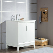 Load image into Gallery viewer, Water Creation Elizabeth 30-Inch Single Sink Carrara White Marble Vanity In Pure White  With F2-0012-01-TL Lavatory Faucet(s)- Water Creation