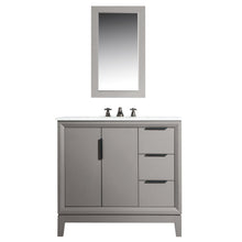 Load image into Gallery viewer, Water Creation Elizabeth 36-Inch Single Sink Carrara White Marble Vanity In Cashmere Grey With Matching Mirror(s) and F2-0012-03-TL Lavatory Faucet(s)- Water Creation