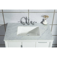 Load image into Gallery viewer, Water Creation Elizabeth 36-Inch Single Sink Carrara White Marble Vanity In Pure White  With F2-0012-01-TL Lavatory Faucet(s)- Water Creation