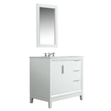 Load image into Gallery viewer, Water Creation Elizabeth 36-Inch Single Sink Carrara White Marble Vanity In Pure White- Water Creation