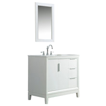 Load image into Gallery viewer, Water Creation Elizabeth 36-Inch Single Sink Carrara White Marble Vanity In Pure White  With F2-0012-01-TL Lavatory Faucet(s)- Water Creation